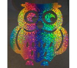 Hotfix Eule hologramm rainbow